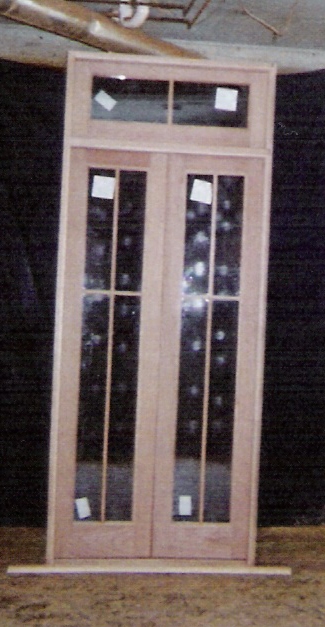 Custom Built Wood French Doors Interior Exterior Arch Top